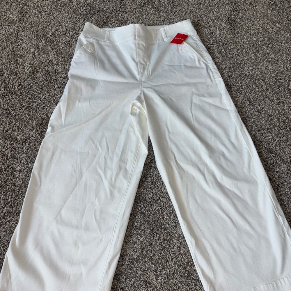 Spanx Stretch Twill Cropped Wide Leg Pant Size 1X NWT